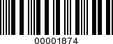 Barcode Image 00001874