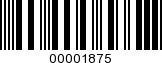 Barcode Image 00001875