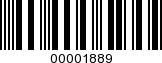 Barcode Image 00001889