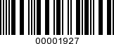 Barcode Image 00001927