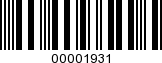 Barcode Image 00001931