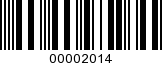 Barcode Image 00002014