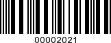 Barcode Image 00002021