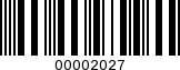 Barcode Image 00002027