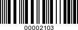 Barcode Image 00002103