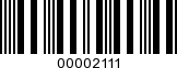 Barcode Image 00002111