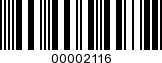 Barcode Image 00002116
