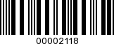 Barcode Image 00002118