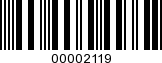 Barcode Image 00002119