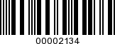 Barcode Image 00002134