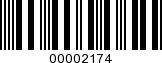 Barcode Image 00002174