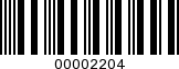 Barcode Image 00002204