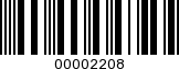 Barcode Image 00002208