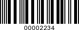 Barcode Image 00002234