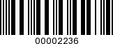 Barcode Image 00002236