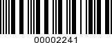 Barcode Image 00002241