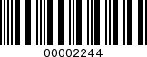 Barcode Image 00002244