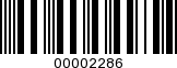 Barcode Image 00002286