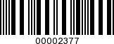 Barcode Image 00002377