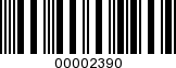 Barcode Image 00002390