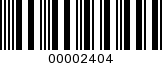 Barcode Image 00002404