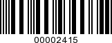 Barcode Image 00002415
