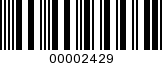 Barcode Image 00002429