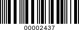 Barcode Image 00002437