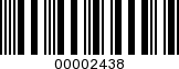 Barcode Image 00002438