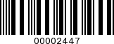 Barcode Image 00002447
