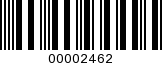 Barcode Image 00002462