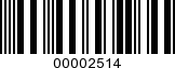 Barcode Image 00002514