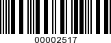 Barcode Image 00002517
