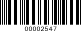Barcode Image 00002547