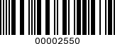 Barcode Image 00002550
