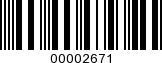 Barcode Image 00002671