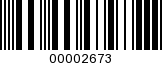 Barcode Image 00002673