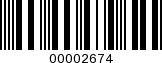 Barcode Image 00002674