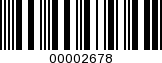 Barcode Image 00002678