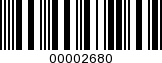 Barcode Image 00002680