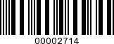 Barcode Image 00002714