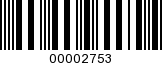 Barcode Image 00002753
