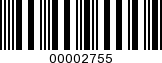 Barcode Image 00002755