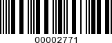Barcode Image 00002771