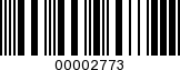 Barcode Image 00002773