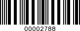 Barcode Image 00002788