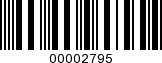Barcode Image 00002795