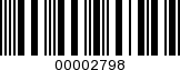 Barcode Image 00002798