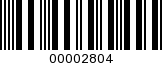 Barcode Image 00002804