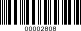 Barcode Image 00002808